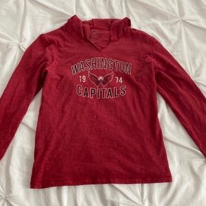 47 Brand Washington Capitals women’s long sleeve hooded shirt